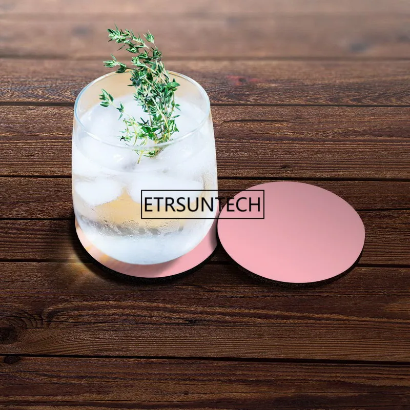 10 шт. одноцветное Цвет дизайн Абсорбент круглый ткань Войлок из неопрена