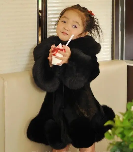 Лидер продаж 2018 новая модная куртка из искусственного меха для девочек теплая