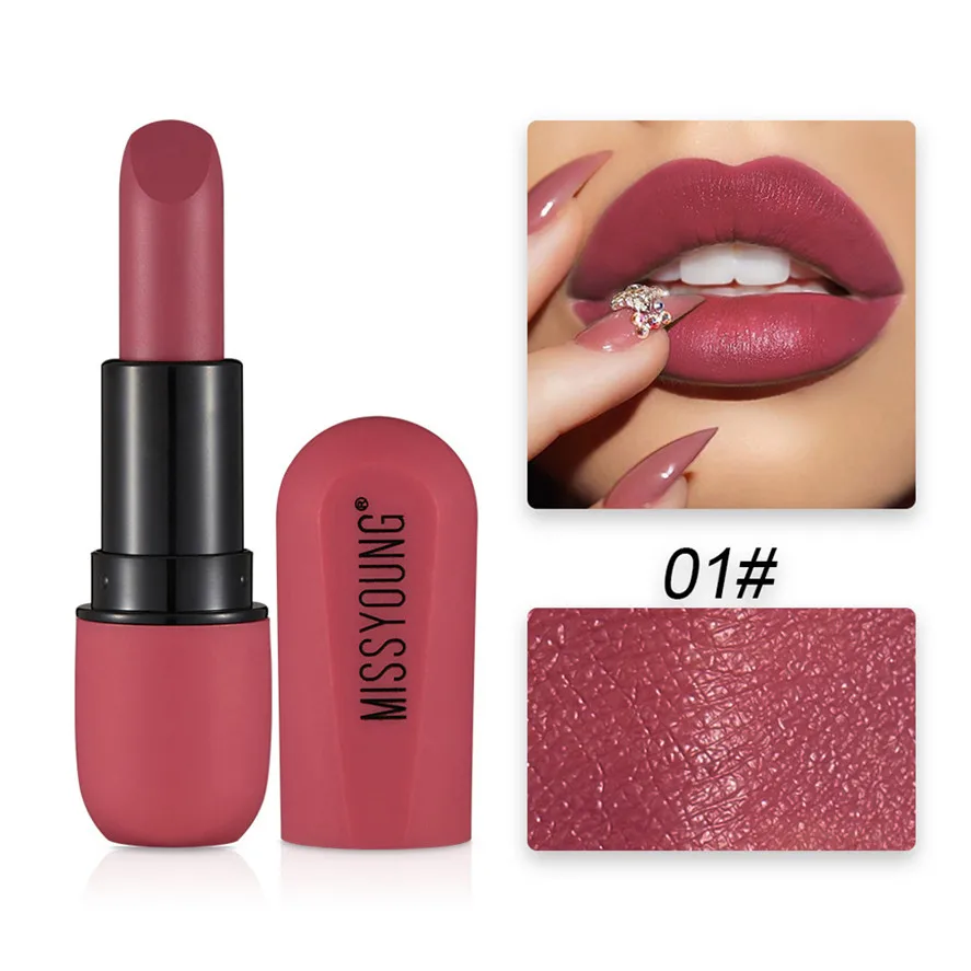 New Brand Matte Red Lipstick 12Colors 1PC Moisturizes Velvet Lip Gloss Makeup Lipsticks 0415#30 |