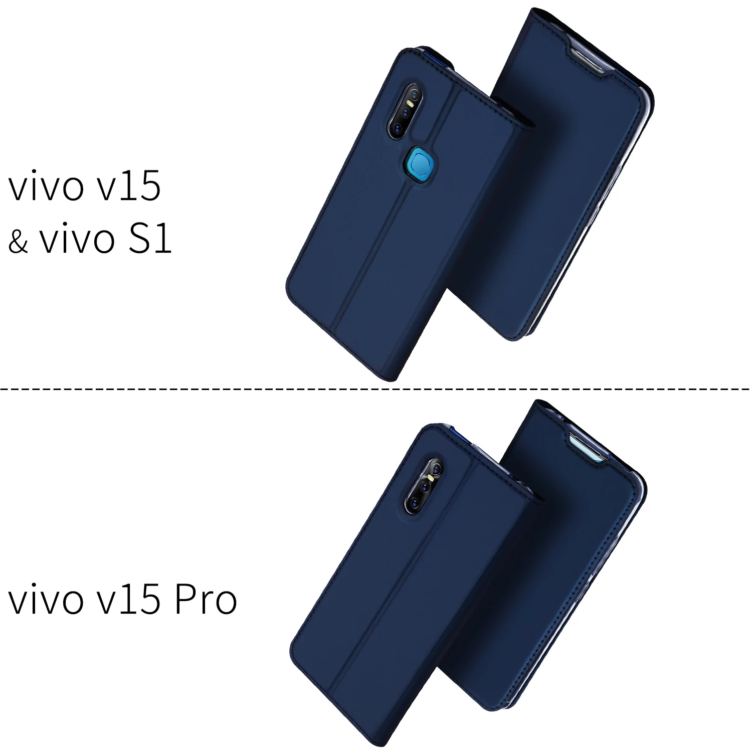 Откидная крышка для Vivo V15 Pro &amp S1 PU кожаный мягкий чехол телефона защитный слот