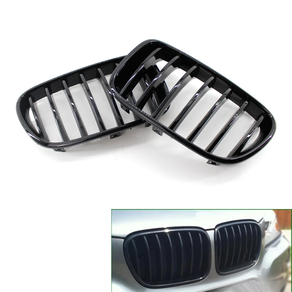Автомобильный передний глянцевый черный решетчатый гриль для BMW F25 X3 11 13|black grill|grill