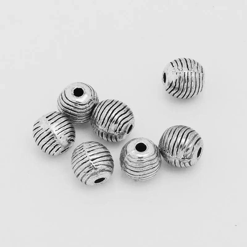 

6,5 мм 10 шт./лот тибетские серебряные круглые точки разделительные бусины Подвески-10038753