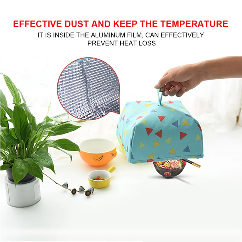 Пищевая крышка сохраняющая тепло Овощная Складная из алюминиевой фольги посуда