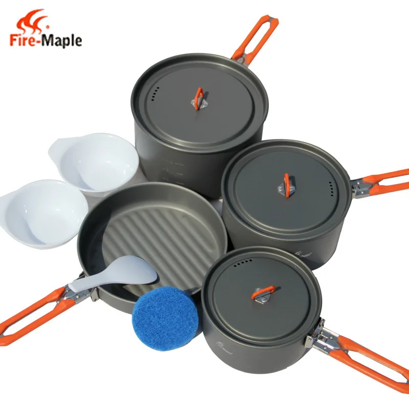 Fire Maple Открытый 4 5 человек кухонная посуда чаша набор кастрюль для путешествия