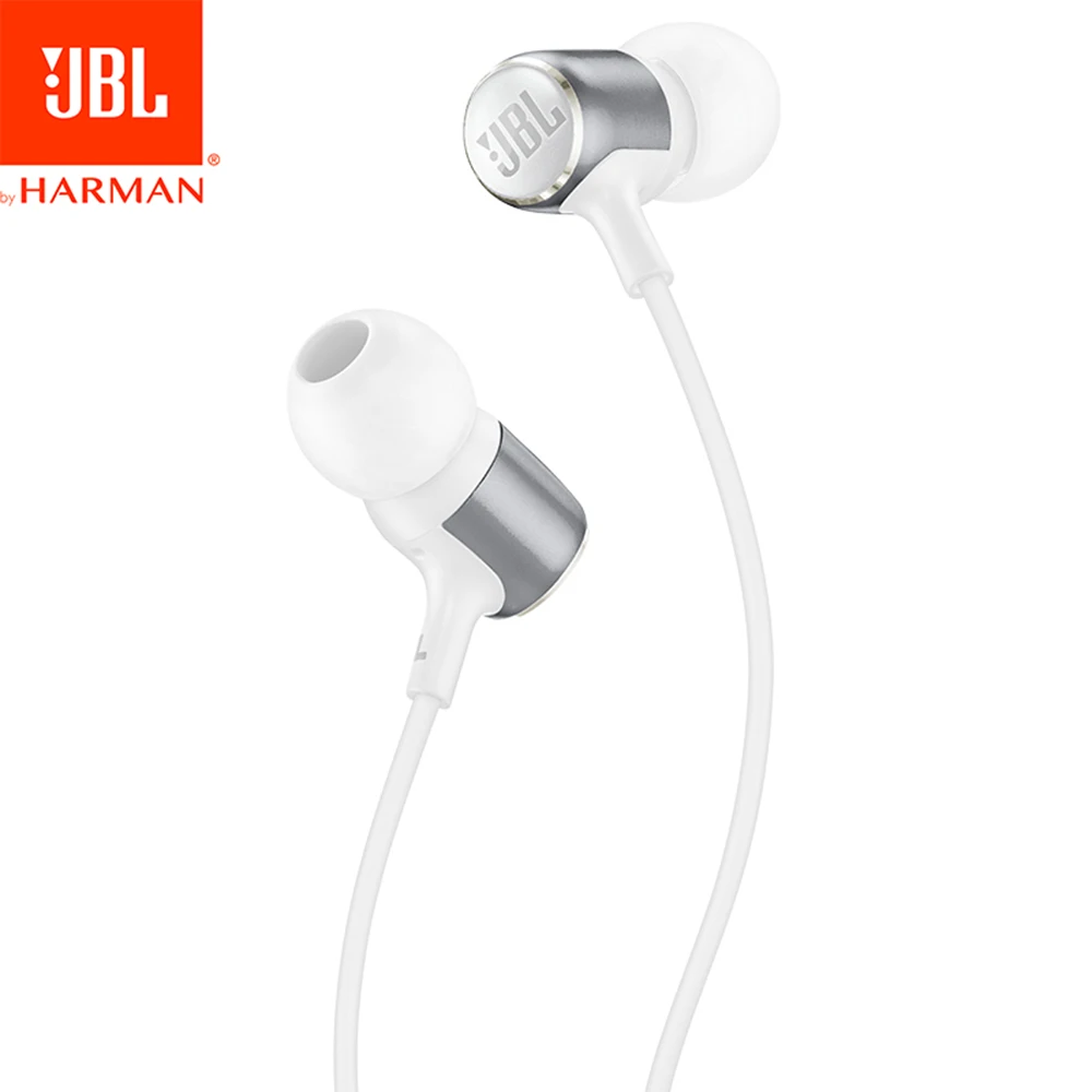 JBL LIVE 100 3,5 мм проводные наушники с микрофоном стерео звук наушники динамическая гарнитура тяжелый бас звук наушники