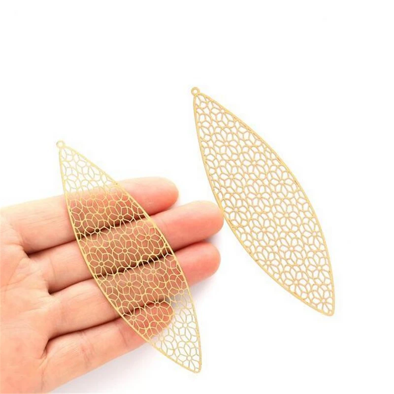 

20pcs/lot wholesale new creative metal hollow flower charms connectors for diy fashion earrings jewelry making accessories