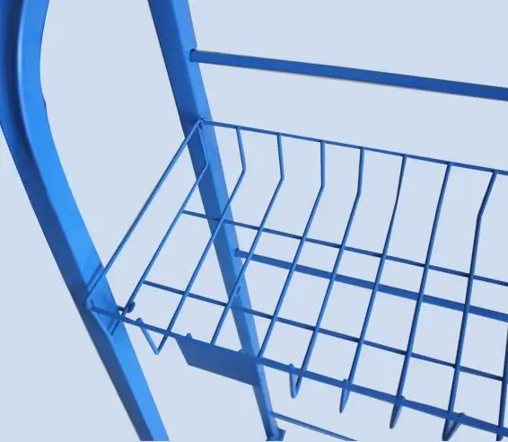 Железная проволочная корзина напольная полка для супермаркетов рекламная