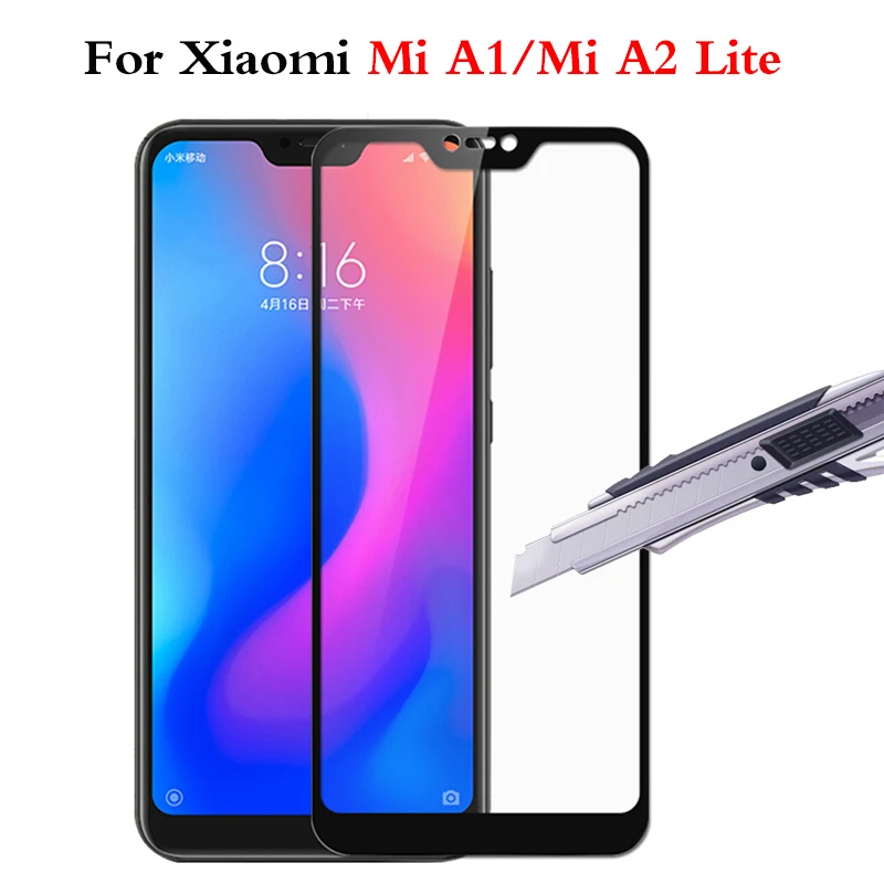 Оригинальный чехол из закаленного стекла для телефона Xiaomi Mi A1 a2 lite a2lite защитный