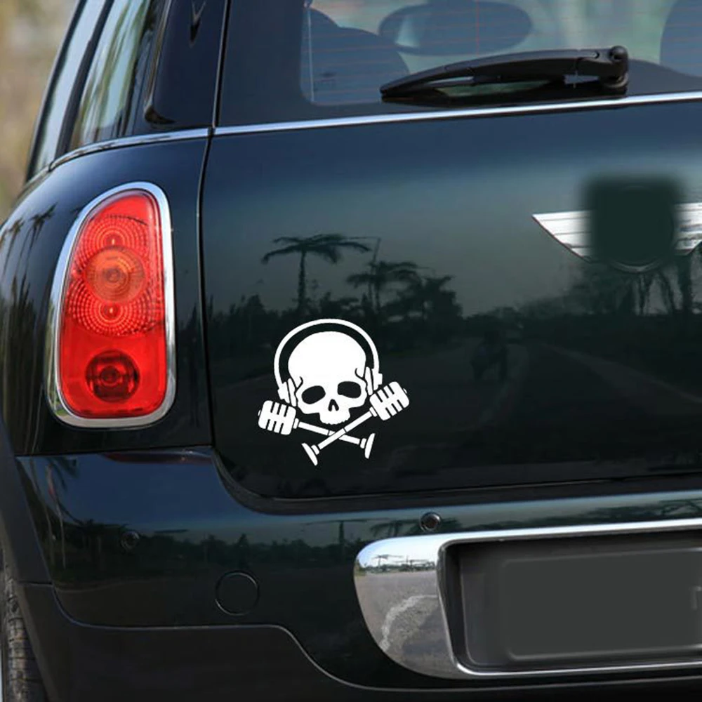 Алиауто отражающие череп наклейки для автомобиля Ghost Rider забавные аксессуары для Ford Focus Renault BMW Volkswagen Skoda Golf Kia on.