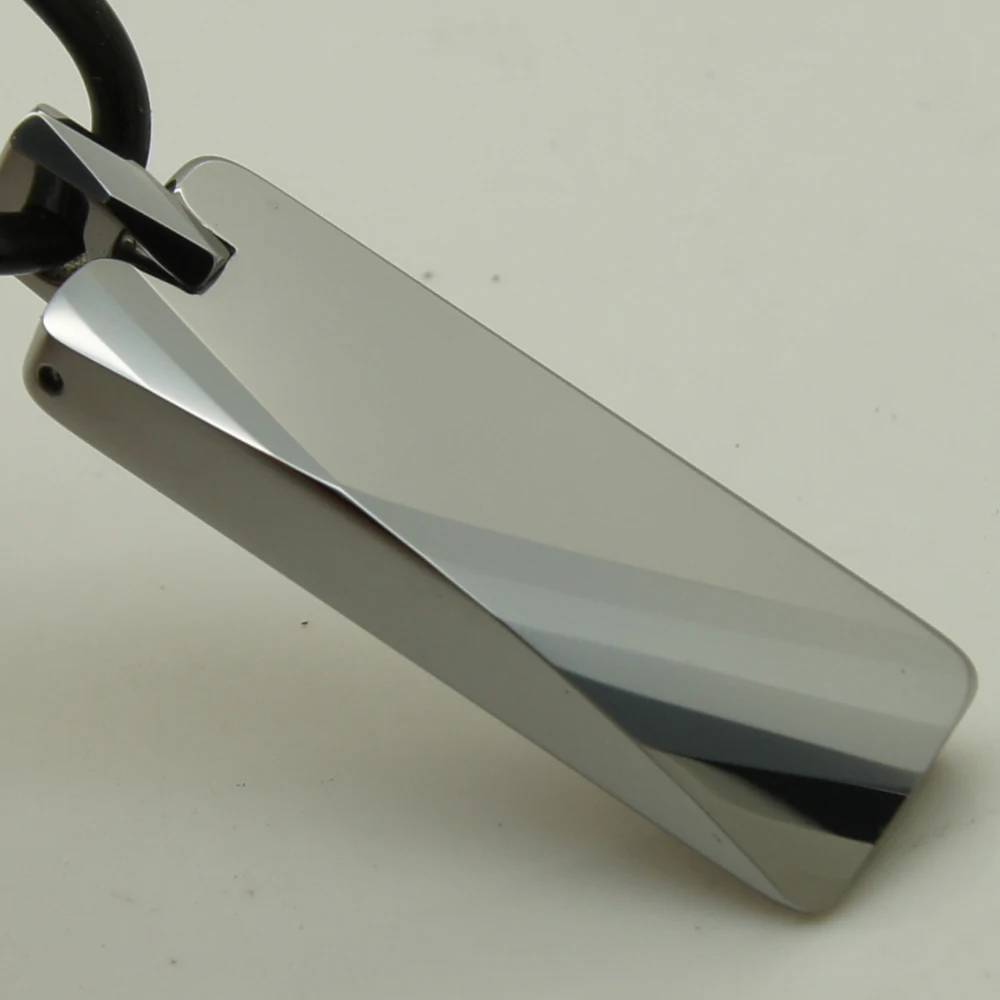 Мужская/Женская бижутерия уникальная ассиметричная Подвеска из вольфрама с