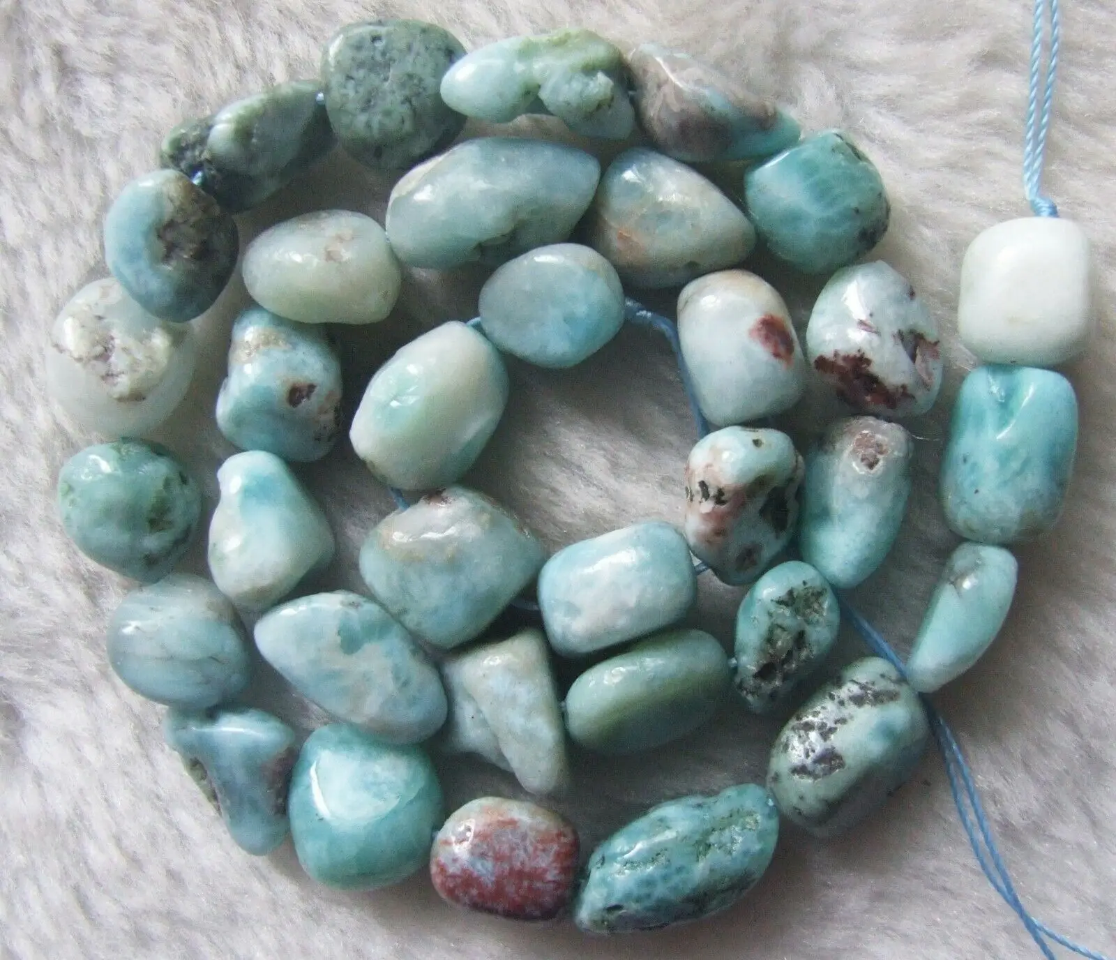 10x13 мм натуральный Синий Ларимар свободная форма бусины 15 5 дюймов|Бусины| |