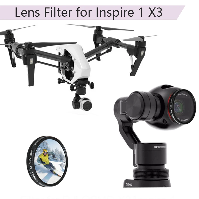 УФ фильтр CPL ND8 ND16 для Inspire 1 X3 OSMO ручной карданный объектива камеры