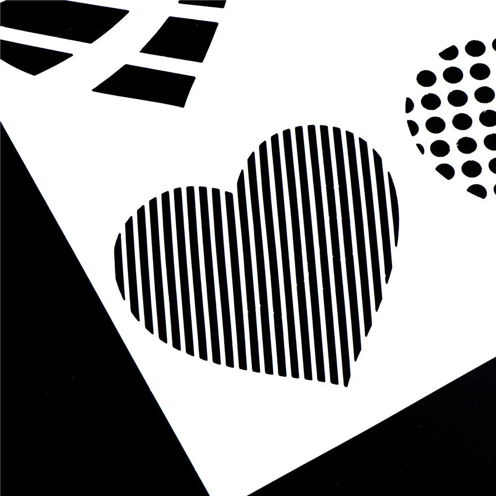 1pcs 16*16cm heart Design Wall Hand Painting Spray Grain Stencil For DIY Decor Pattern Mold Tools | Дом и сад