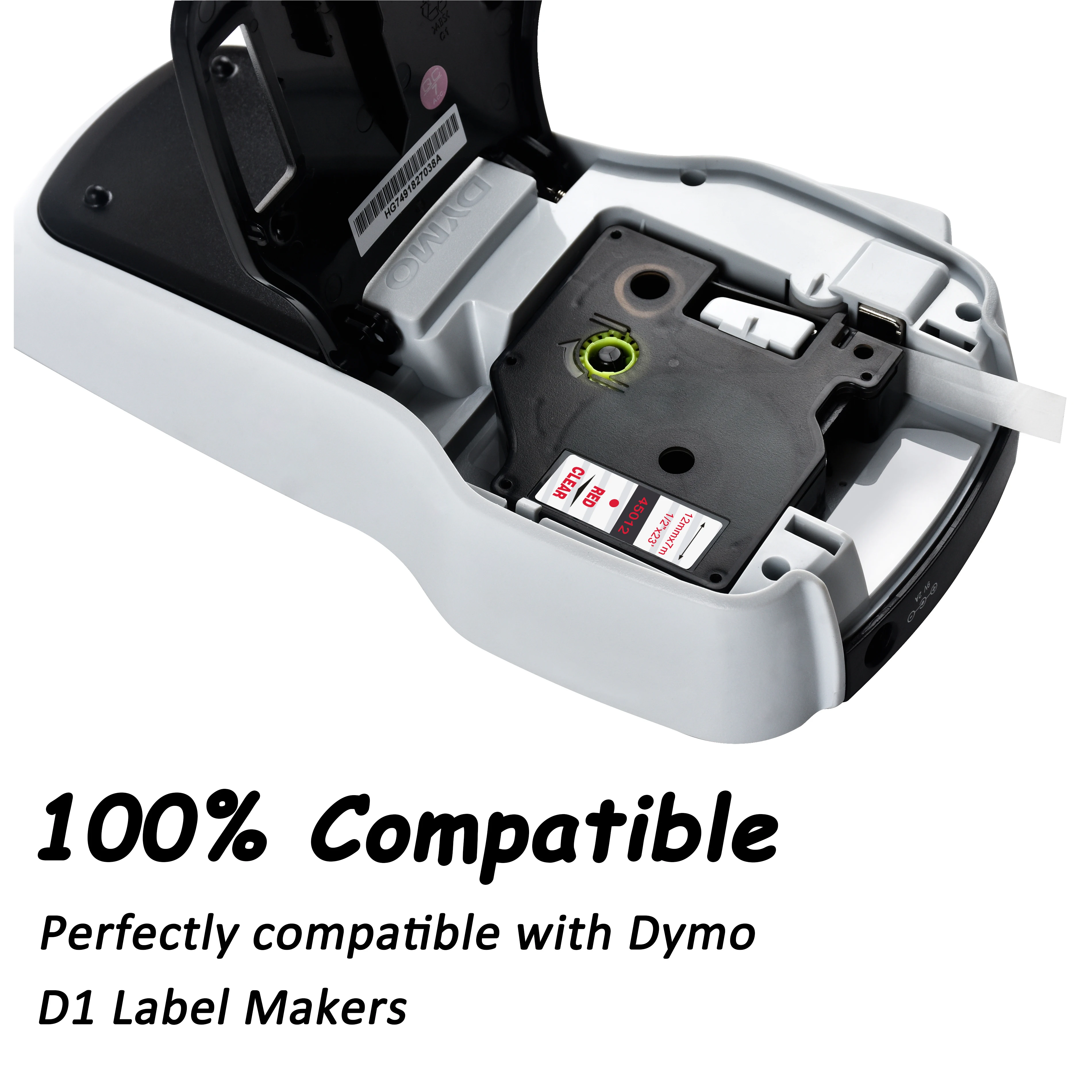 CIDY Dymo D1 45012 compatible for DYMO Label Tapes 12mm Red on Clear Maker Suitable Manager 210 450 LM160 | Компьютеры и офис