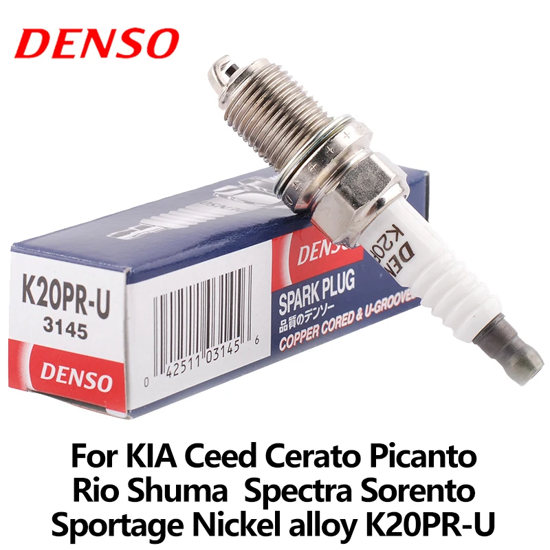 Лентам кампании DENSO свечи зажигания автомобиля для KIA Ceed Cerato Picanto Рио Shuma Spectra Sorento
