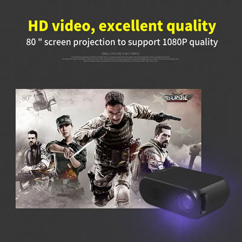 ЕС светодиодный проектор для Full Hd 1920x1080P 23 языков домашний кинотеатр видео проектор с Hdmi Usb Av выходной интерфейс Beamer