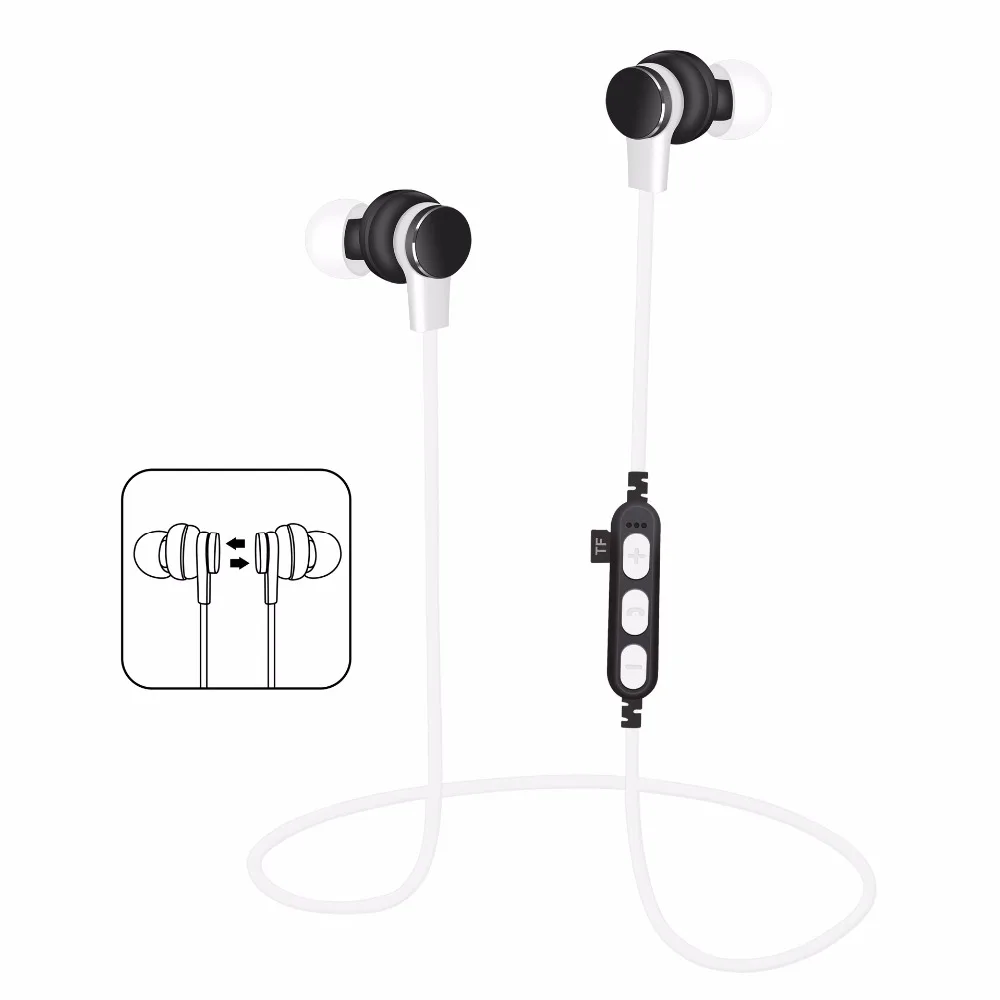 Bluetooth наушники Беспроводной Спорт гарнитуры стерео сабвуфер удобные вкладыши