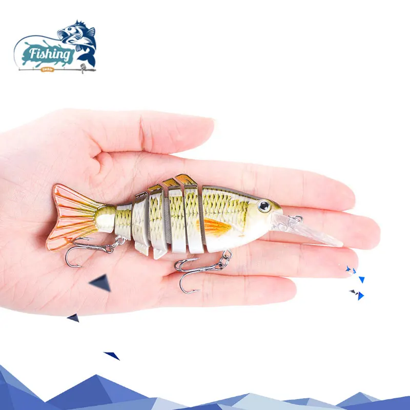 1 шт. рыболовные приманки наживка Crankbait тяжелая приманка медленная 3 вида цветов 8