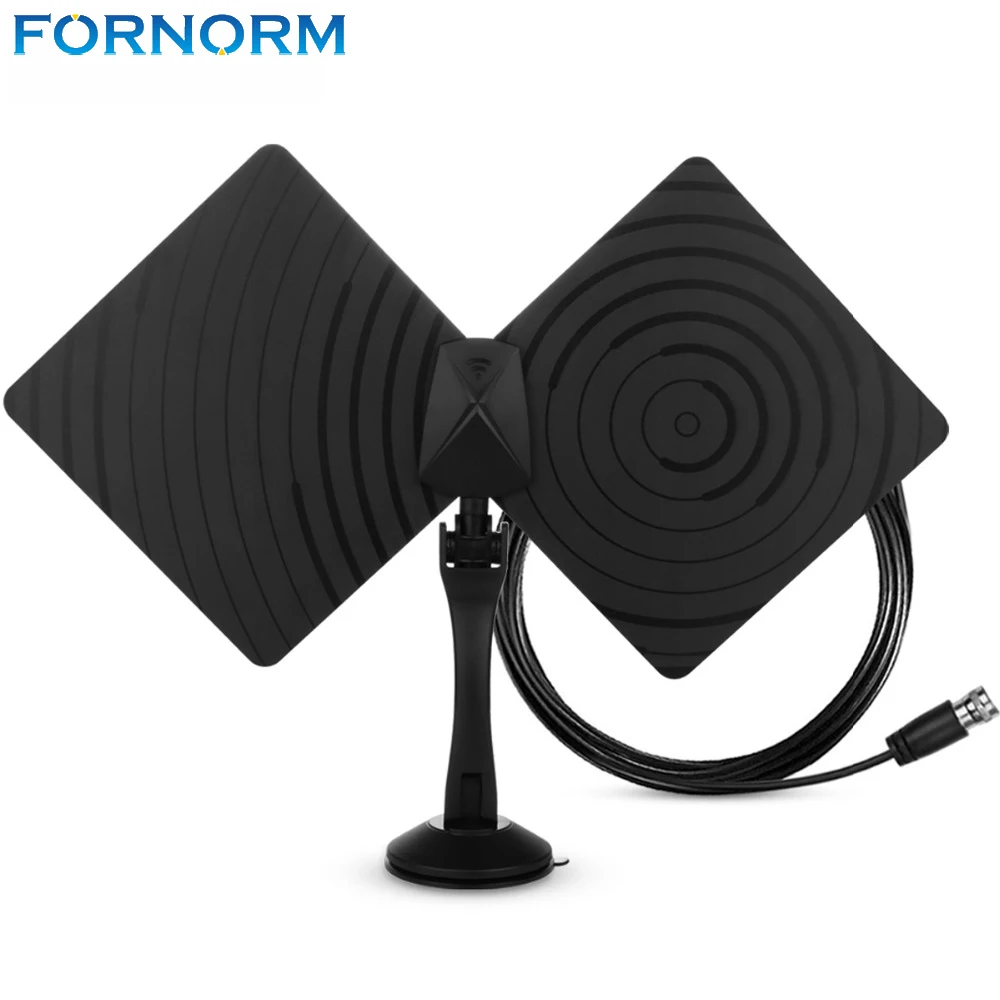 Телевизионная антенна Fornorm поворотная на 360 градусов 1080P HD Диапазон действия 50