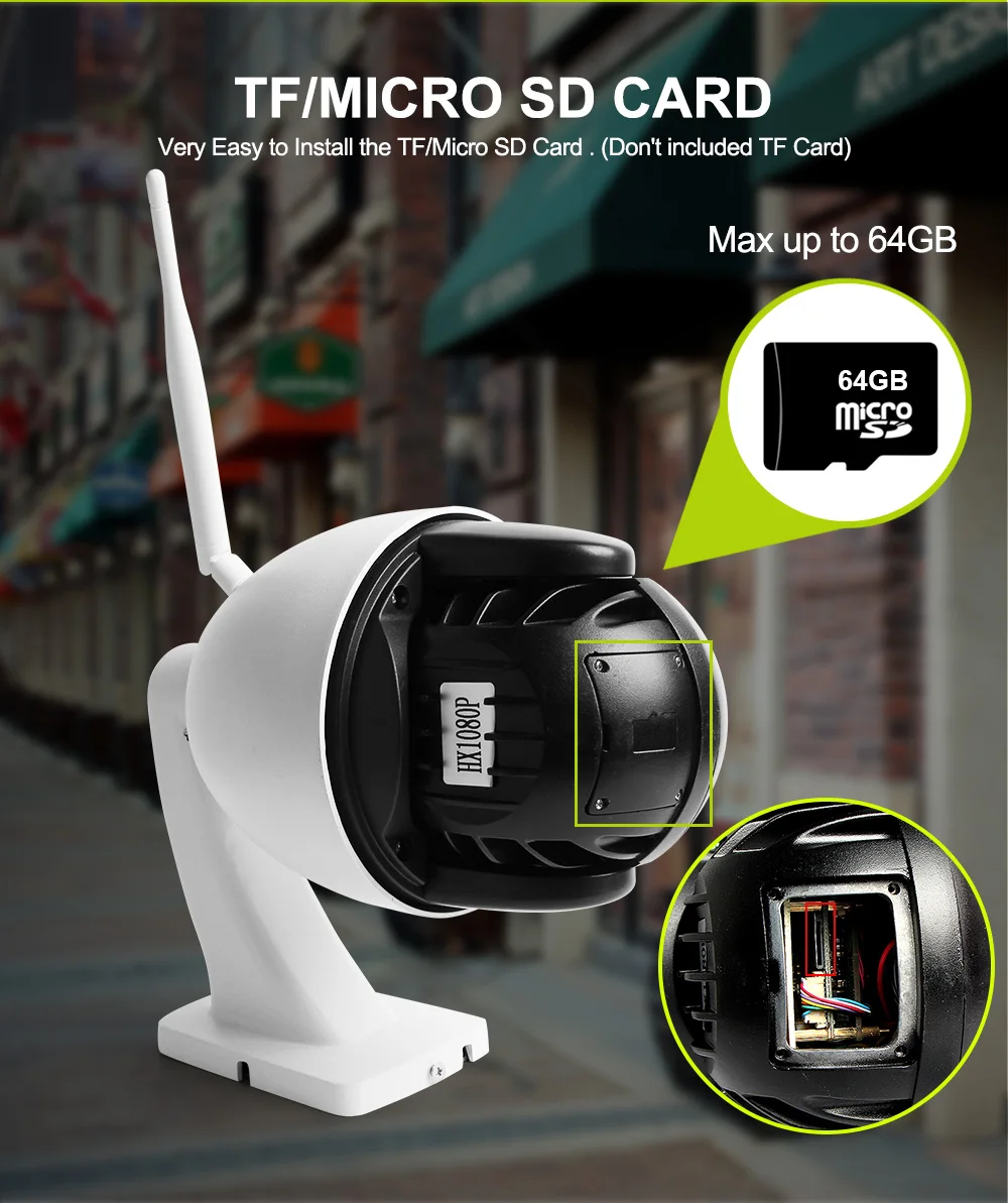 10X оптический зум 1080P Беспроводная PTZ камера wifi IP камера ONVIF наружная CCTV камера безопасности двухсторонняя аудио IR 60M P2P CamHi