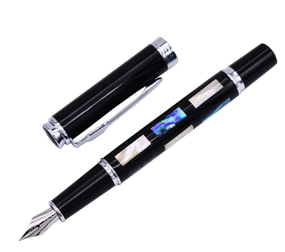 Перьевая ручка Jinhao 8802 глубоководная яркая перьевая с жемчужной ракушкой для