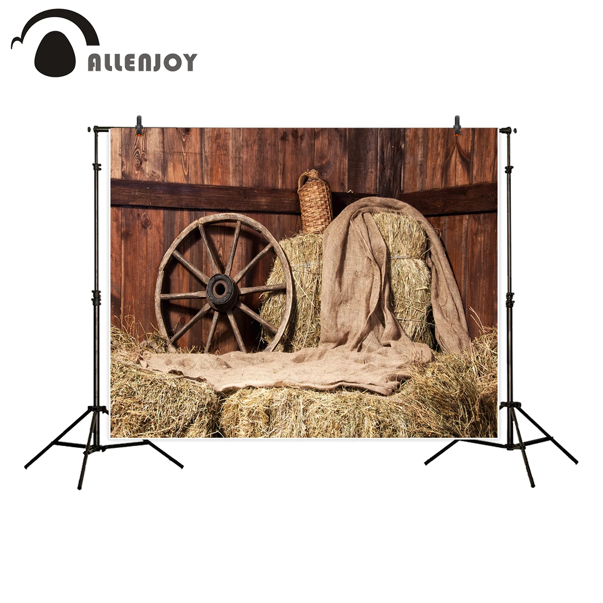 

Allenjoy фон для фотостудии Западная сельская местность haystacks Ретро деревянный фон профессиональная фотобудка для фотосессии