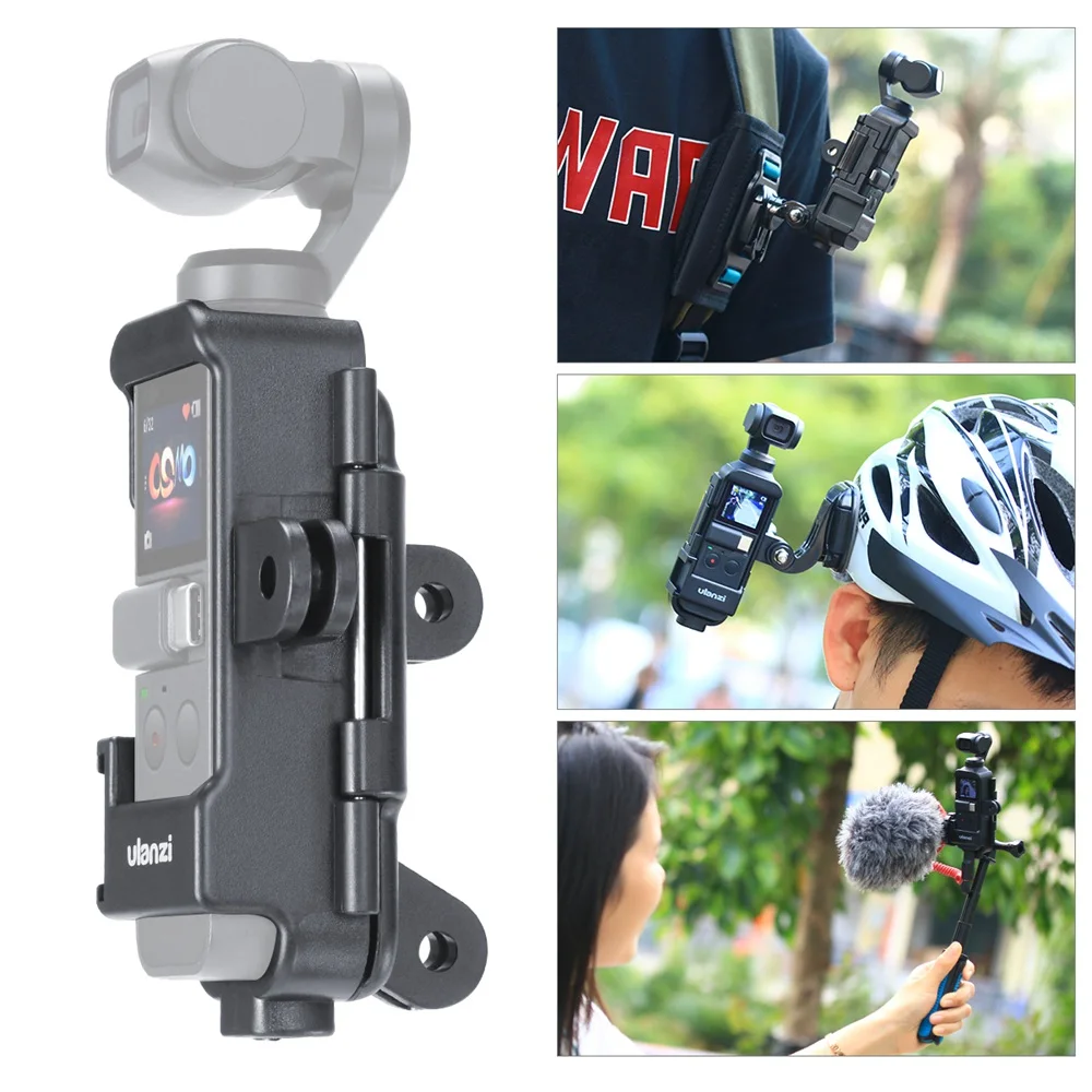 Чехол ULANZI для DJI Osmo Pocket Cage с микрофоном Расширенный корпус Vlog адаптером