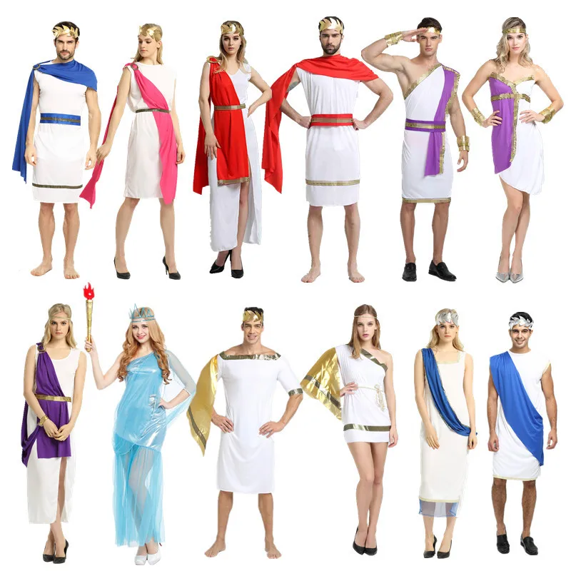 

Party Sexy Adult Acient Rome Cosplay Boy Girls Men Fancy Dress Performance Clothing Dress halloween costumes for women Christmas