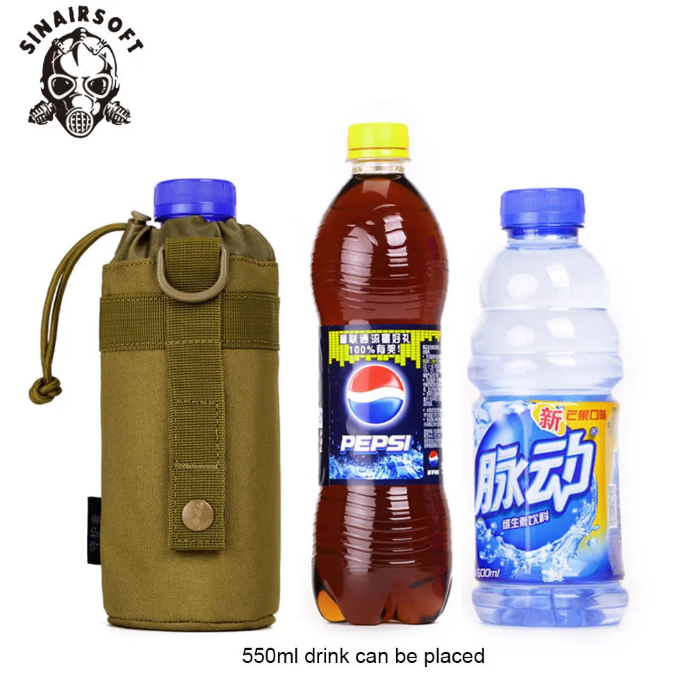 SINAIRSOFT система MOLLE армейская прочная бутылка для воды D-образный держатель сумка