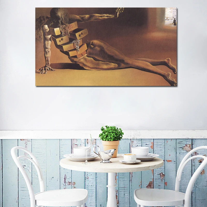 Salvador Dali холст с печатью постера декоративные картины для спальни Современный
