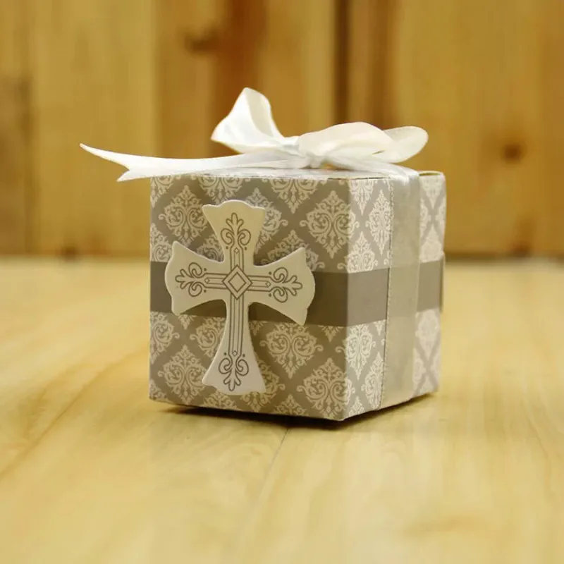 Galabeme 12PC Crossing Candy Boxes Angel Gift Box For Baby Shower Baptism Birthday First Communion Christening Easter Decoration | Дом и сад