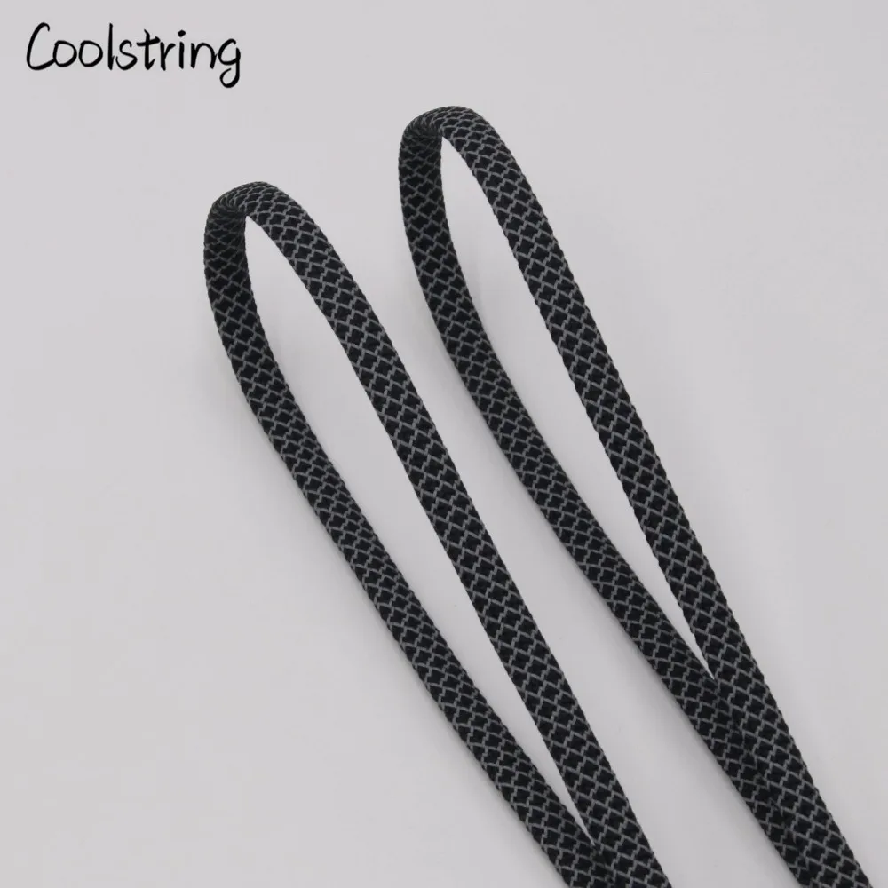 Официальный coolstring на плоской подошве 3M светоотражающие ночного бега Шнурки Кроссовки для бега полые защитные шнурки для Баскетбольная обувь 350 сапоги