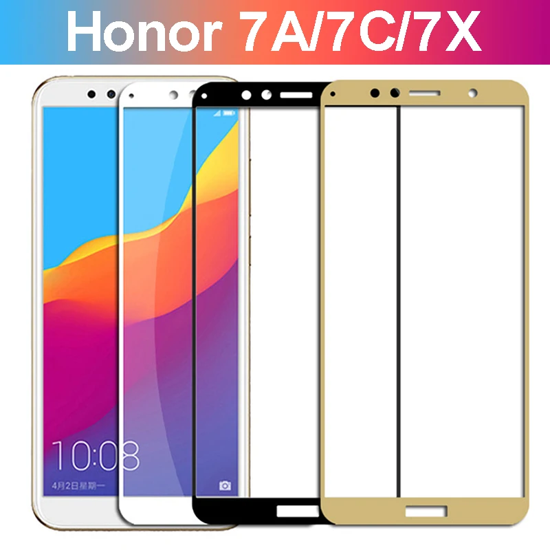 

protective glass for honor 7c pro screen protector for huawei honor 7a 7x tempered glas on honor7a honor7c honor7x 7 a film