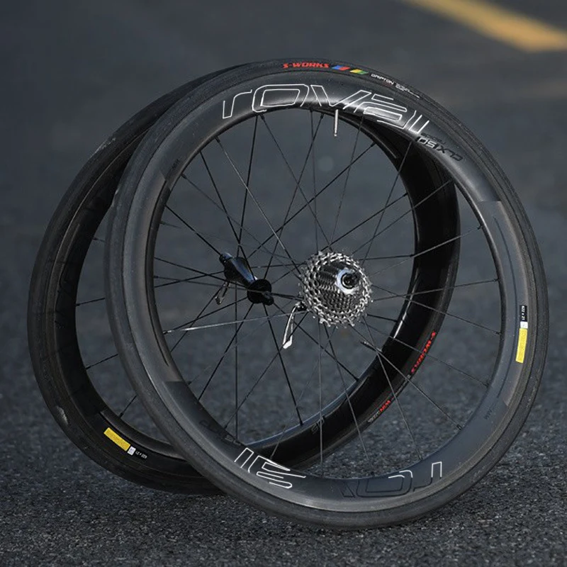 Наклейки на колеса ROVAl CLX50 для шоссейного велосипеда 700C велосипедная углеродная