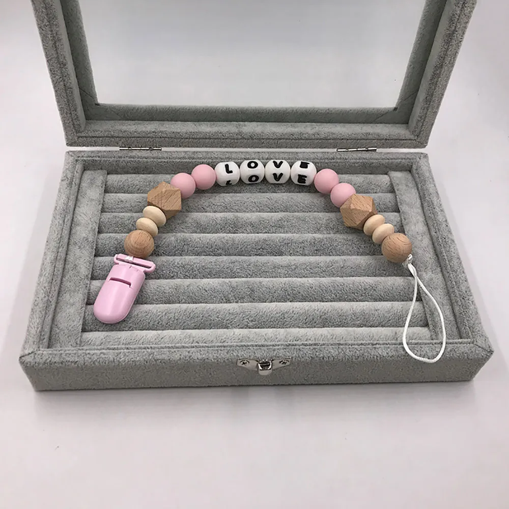 HIINST соски цепь Силиконовые деревянные Клипсы из бисера коляска с держателем