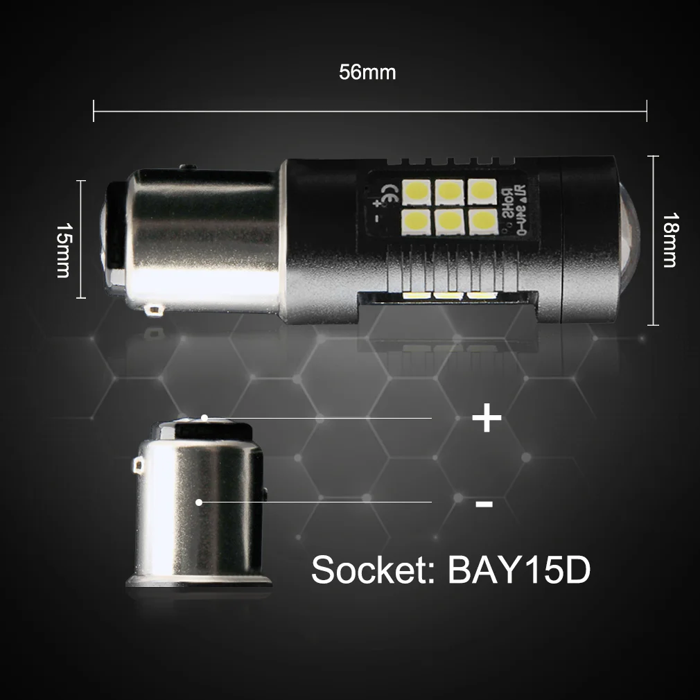 2 шт. BAY15D светодиодный P21/5 Вт 1157 светодиодный лампы 21SMD Автомобильные тормоза поворота Фары заднего хода Белый цвет красный, желтый автомобилей лампы 12V