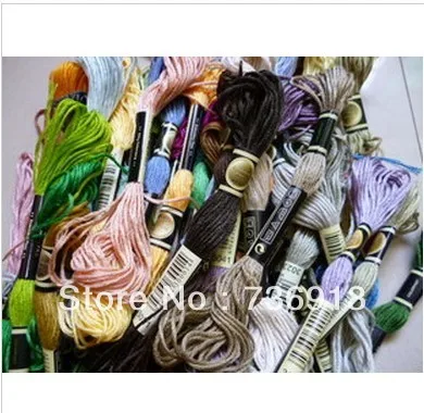 Выберите любые цвета и количество свободная нить для вышивки крестиком