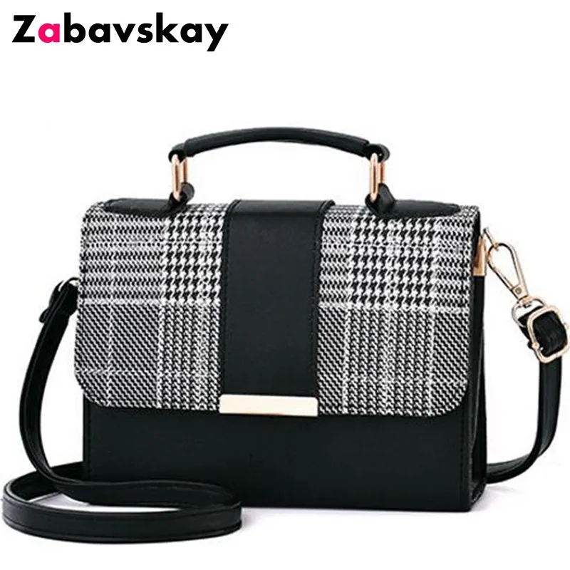 

2020 new brand women plaid totes hotsale hasp cover small flap single handbag lady party messenger crossbody shoulder bag DJZ382