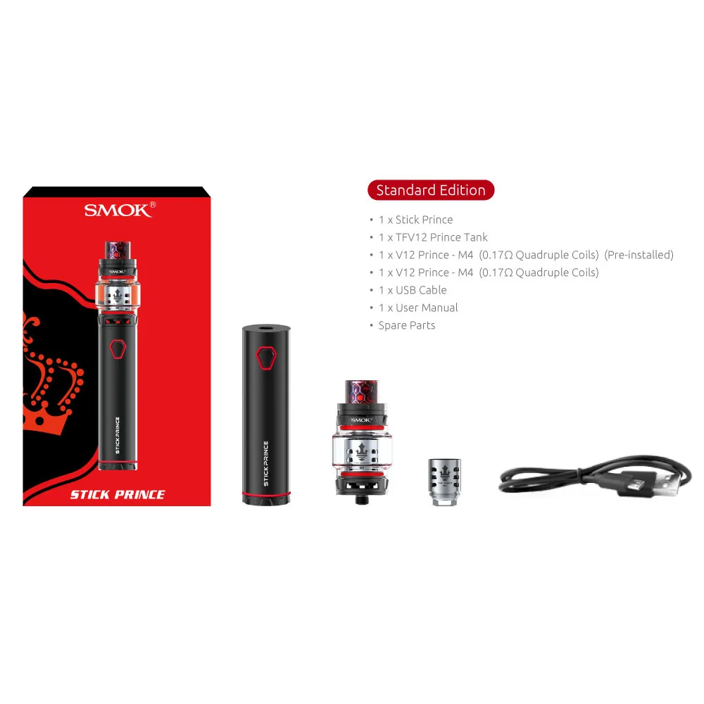 Электронная сигарета Starter испаритель SMOK Stick цена комплект 8 мл TFV12 бак 3000 мАч