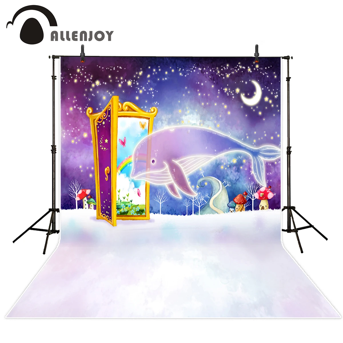 Allenjoy фон для фотостудии Мультфильм Сказка КИТ звездное небо оригинального