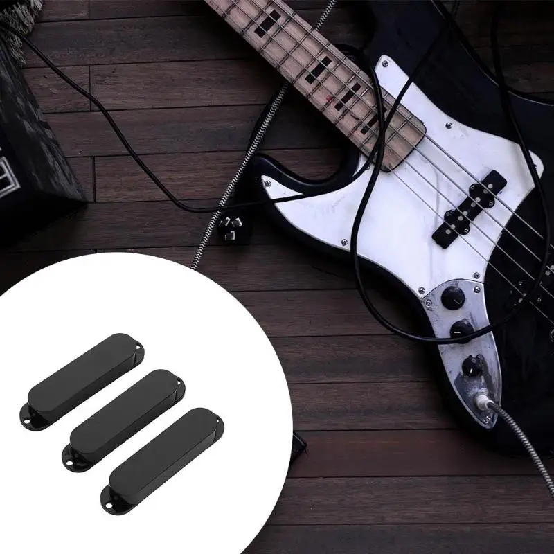 3 шт. закрытые пластиковые чехлы для гитары с одной катушкой для Fender электрогитара Strat черный белый золотой Высокое качество аксессуары