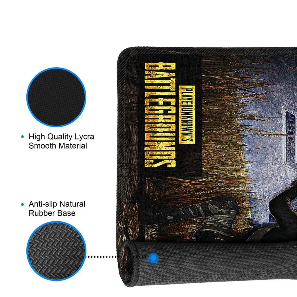 YIMAOC 30*60 cm Large Mouse Pad Gamer Mousepad Rubber Gaming Desk Mat with Locking Edge PUBG | Компьютеры и офис