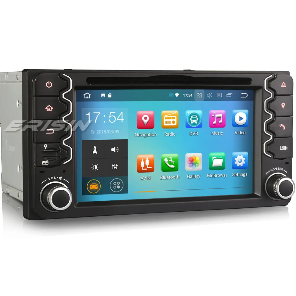 Erisin ES7838C 6 2 дюймовый автомобильный dvd Восьмиядерный android 8 0 4G RAM DAB OBD WIFI 3G для Toyota