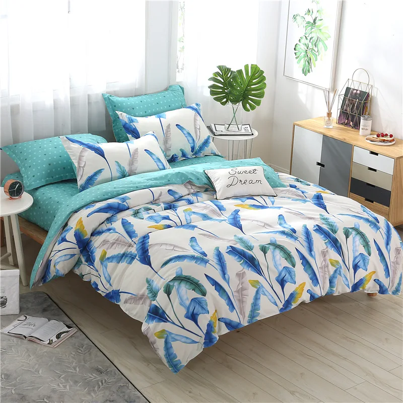 1 PCS Duvet cover printing single double size quilt Skin Care Cotton Bedclothes 160x210cm/180x220cm/200x230cm Size | Дом и сад
