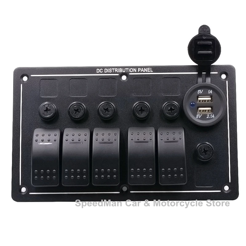 Новое поступление CS-445A1 USB вольтметр автомобильного переключатель Панель