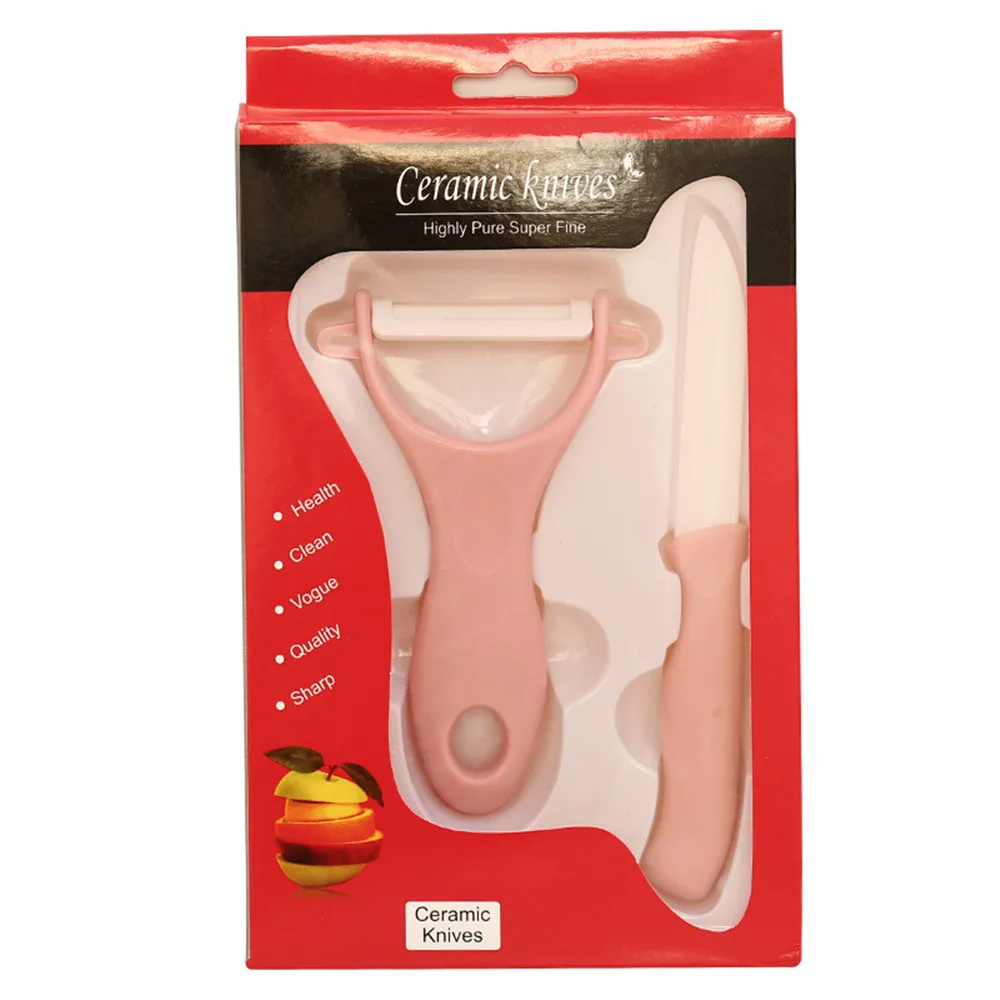 2 предмета нож овощей Керамика фрукты Ножи Кухня аксессуары|Наборы ножей| |