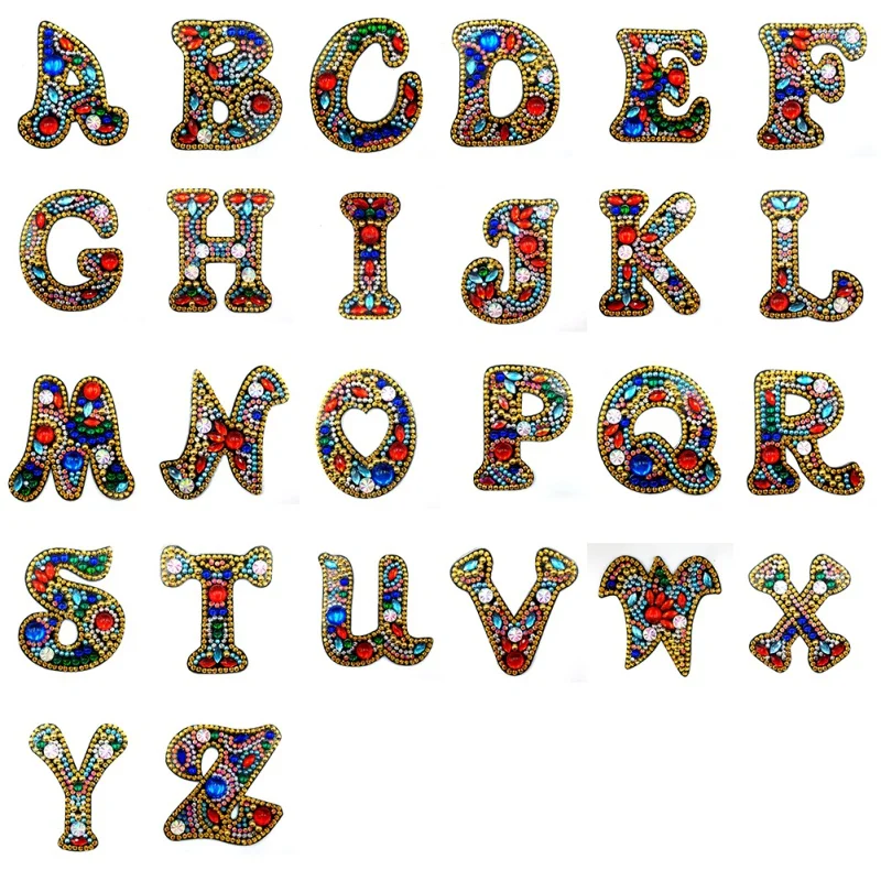 A-Z DIY брелок алмазная живопись буквы женская сумка брелок кулон любовь подарок специальная форма полная дрель вышивка крестиком