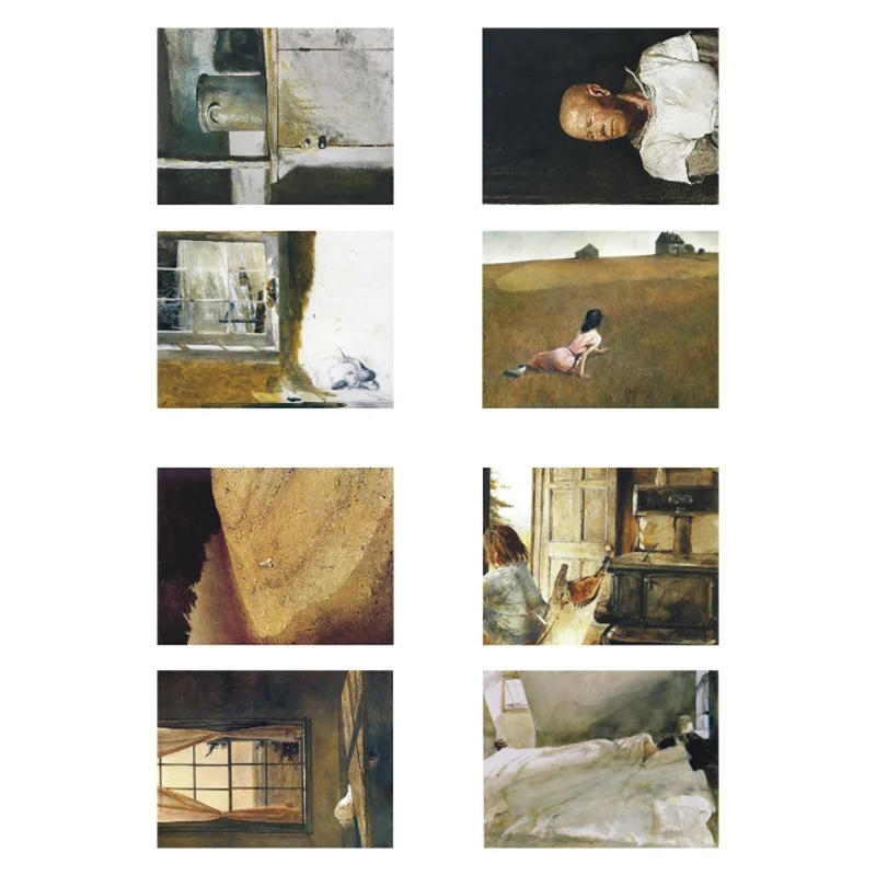 1 шт. Andrew Wyeth известная картина маслом сделай сам Uncut Водонепроницаемый книжка