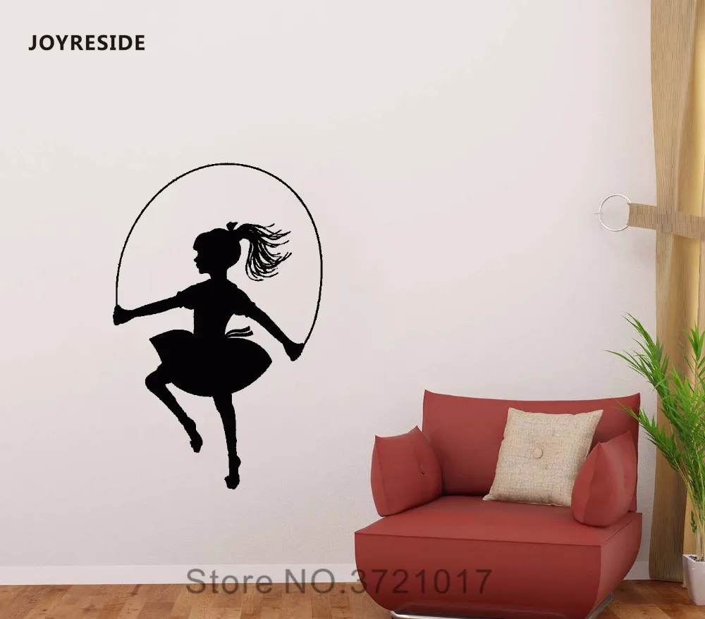 Joysebe Скакалка настенная Спортивная Наклейка Виниловая наклейка декор для детей