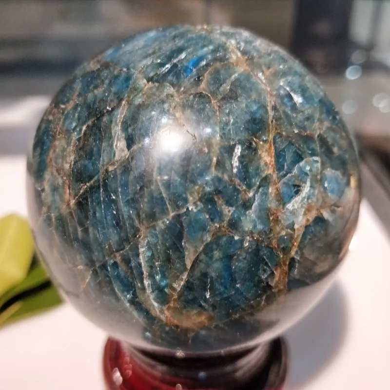 50-70 мм натуральный Синий Апатит камни Рок Кристалл кварц минеральная сфера шар мяч Рэйки, лечение чакры украшения дома ремесла